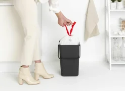 Brabantia Vuilnisbakken|Vuilnisbakken|Vuilbak Sort & Go 25L grijs