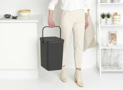 Brabantia Vuilnisbakken|Vuilnisbakken|Vuilbak Sort & Go 25L grijs