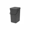Brabantia Vuilnisbakken|Vuilnisbakken|Vuilbak Sort & Go 12L grijs