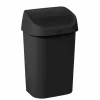 Vuilnisbak Mistral Swing 25L zwart- Vuilnisbakken|Vuilnisbakken