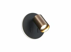 Wandlamp|Wandlamp geborsteld brons 5,5W GU10