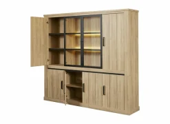 Wandmeubels|Wandmeubels|Wandmeubel Tibo 247cm - decor - French oak