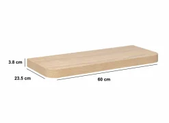 Wandplank Fixy 60x23,5x3,8cm - MDF - naturel- Wandplanken|Wandplanken
