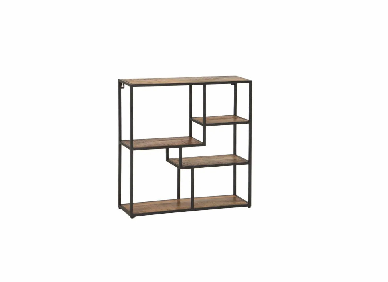 Wandrekken|Wandrekken|Wandrek Amador 80x20x80cm - mango massief - zwart & bruin