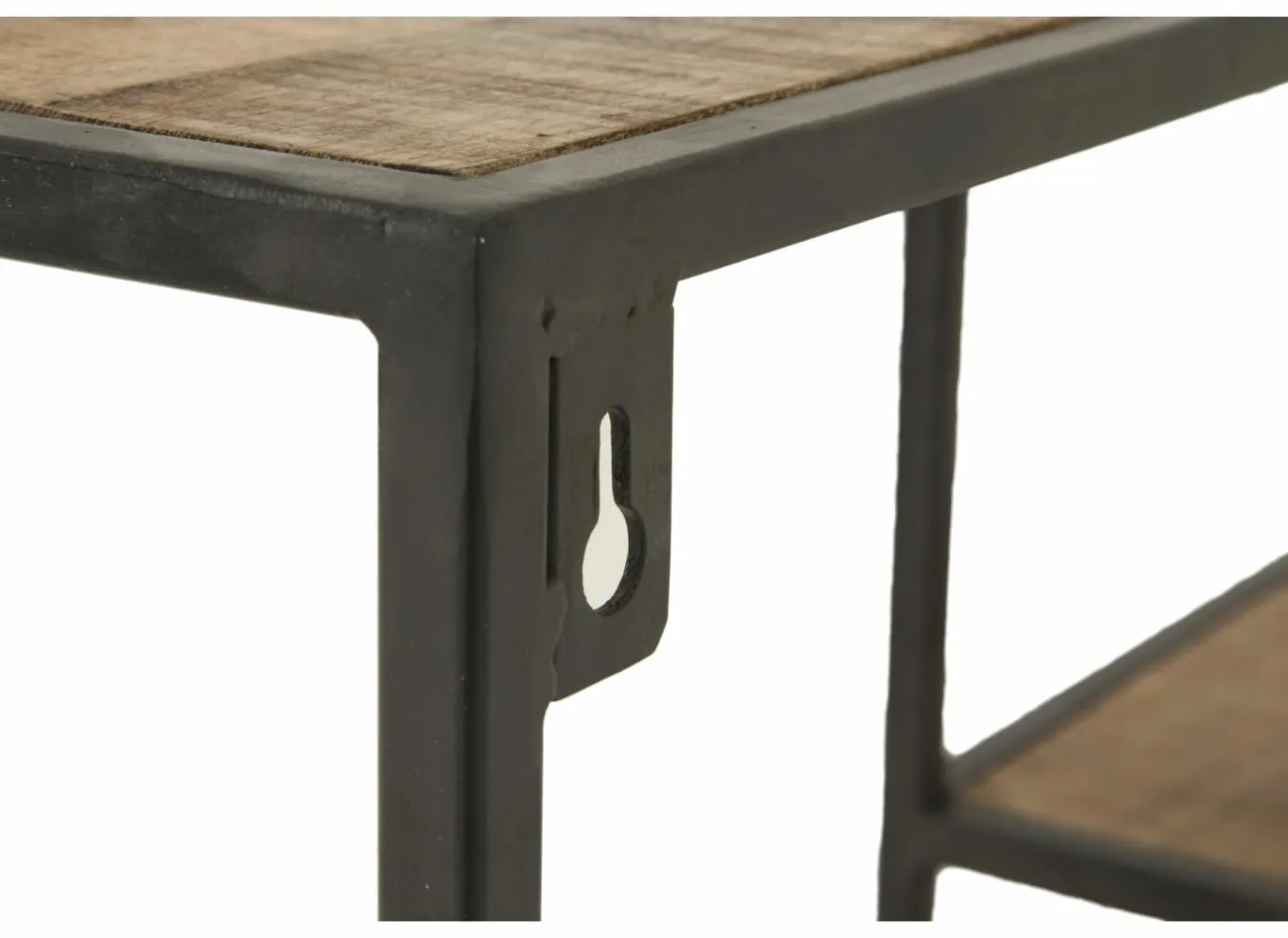 Wandrekken|Wandrekken|Wandrek Amador 80x20x80cm - mango massief - zwart & bruin