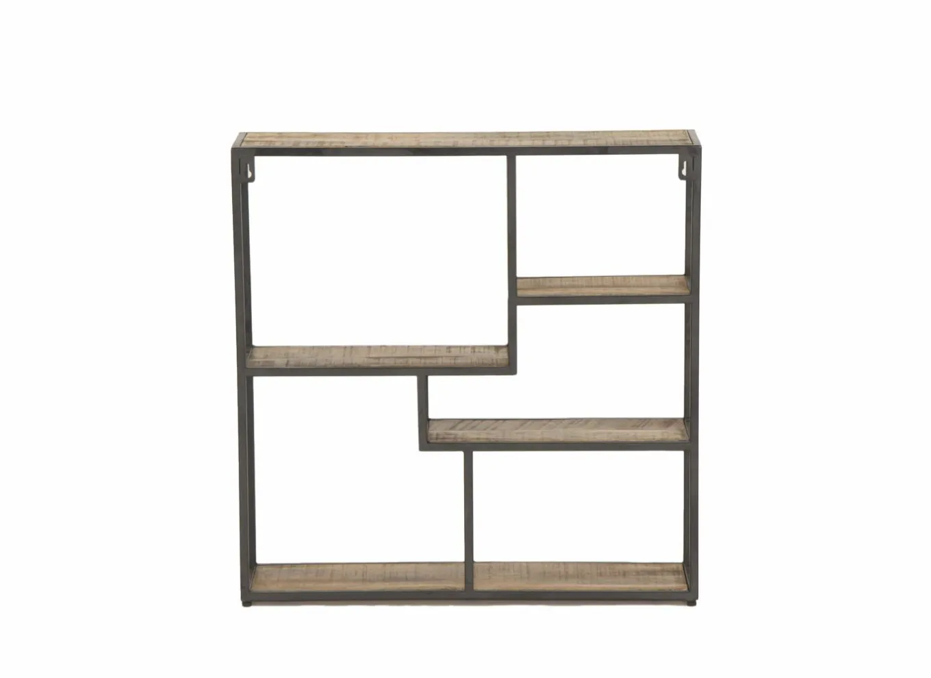 Wandrekken|Wandrekken|Wandrek Amador 80x20x80cm - mango massief - zwart & bruin