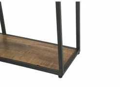 Wandrekken|Wandrekken|Wandrek Amador 80x20x80cm - mango massief - zwart & bruin