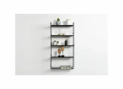 Wandrekken|Wandrekken|Wandrek Tomado 70x21x68cm - staal - zwart