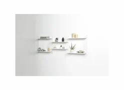 Wandrek Tomado 70x21x68cm - staal - wit- Wandrekken|Wandrekken