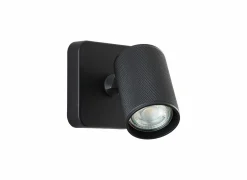 Brilliant Wandspots|Wandspot Marty zand zwart 5W GU10