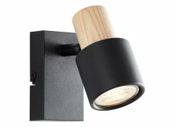 Brilliant Wandspot Pini Zwart 10W GU10- Wandspots