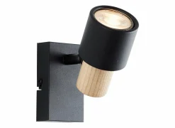 Brilliant Wandspot Pini Zwart 10W GU10- Wandspots