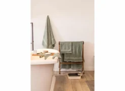 Washandjes|Washandje 15x21cm stone green set van 2