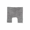 Wc-mat Indiana Shape 50x50cm - chenille - grijs- Wc-Matten|Wc-Matten