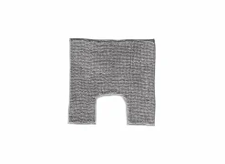 Wc-mat Indiana Shape 50x50cm - chenille - grijs- Wc-Matten|Wc-Matten