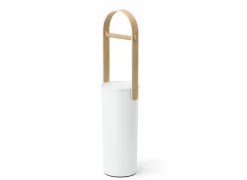 Umbra Wc-Rolhouders|Wc-rolhouder Bellewood 18x68cm - kunststof & hout - wit & naturel