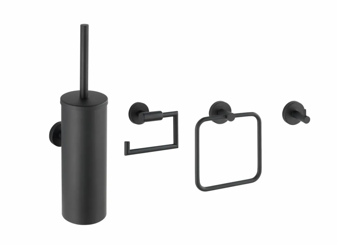 Wc-Rolhouders|Wc-rolhouder Bosio zwart