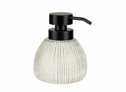 Zeeppompjes|Zeeppompje Pascoli 12x11x13cm - keramiek - wit & goud