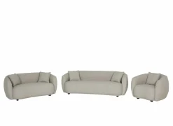 Zetel Aegea 3-zit - stof - lichtgrijs- 3-Zits Zetels|Zetels