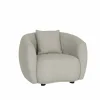 Zetels|Zetel Aegea 1-zit - stof - lichtgrijs