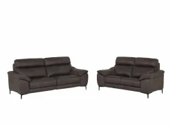 Zetels|Zetel Angele 2,5+2-zit - stof - bruingrijs