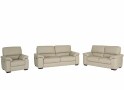 Zetels|Zetel Aventi 2,5+2+1-zit - leder - grijs met relax