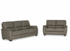 Zetels|Zetel Barbiero 3+2-zit - leder - elephant taupe met relax