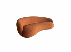 Zetel Bean 3-zit - stof - oranje- 3-Zits Zetels|Zetels