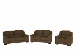 Zetels|Zetel Berry 3+2+1-zit - stof - cognac