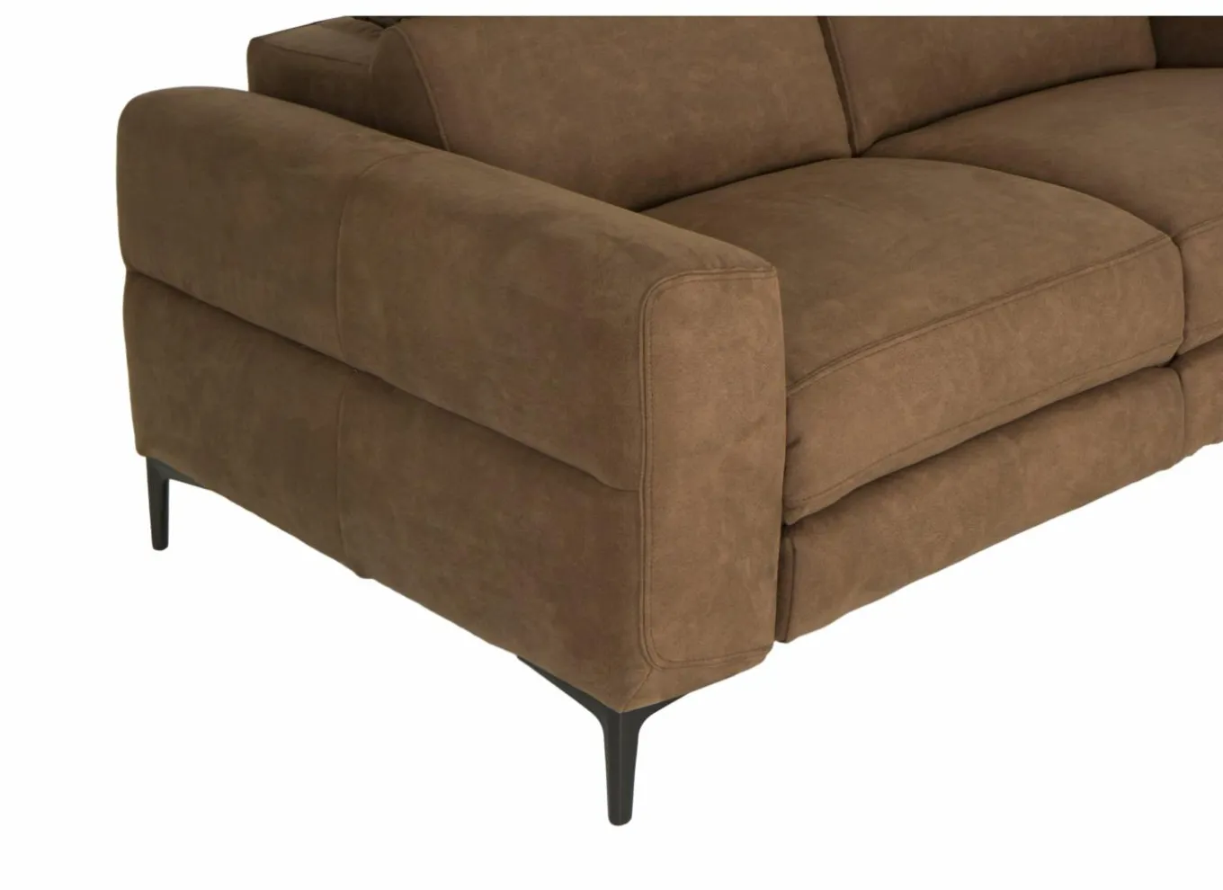 3-Zits Zetels|Zetels|Zetel Blake 3-zit - stof - cognac met manueel verstelbare hoofdsteunen