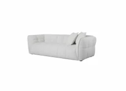 3-Zits Zetels|Zetels|Zetel Bowie 3-zit - stof - grijs & wit