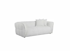 2-Zits Zetels|Zetels|Zetel Bowie 2-zit - stof - grijs & wit