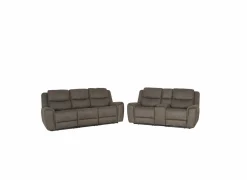 Zetel Cluny 3+2-zit - stof - bruingrijs met relax- Zetels