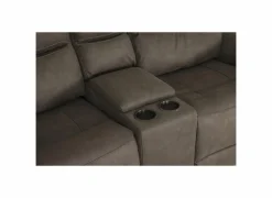 Zetel Cluny 3+2-zit - stof - bruingrijs met relax- Zetels