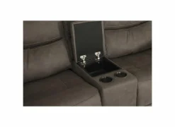 Zetel Cluny 3+2-zit - stof - bruingrijs met relax- Zetels