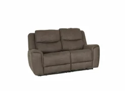 Zetels|Zetel Cluny 2-zit - stof - bruingrijs met relax