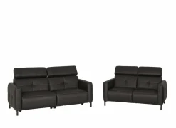 Zetel Dervaux 3+2-zit - stof - antraciet met relax- Zetels