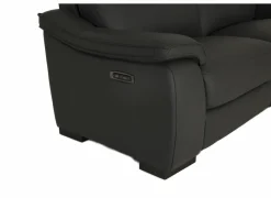 Zetel Final 2,5+2-zit - leder - shalegrey met relax- Zetels