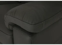 Zetel Folk 2,5+2-zit - leder - antraciet met relax- Zetels