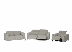 Zetel Funk 3+2+1-zit - stof - grijs met relax- Zetels