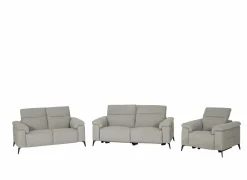 Zetel Funk 3+2+1-zit - stof - grijs met relax- Zetels