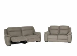 Zetels|Zetel Grande 3+2-zit - stof - silver grey met relax