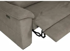 Zetels|Zetel Grande 3+2+1-zit - stof - silver grey met relax