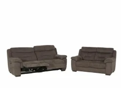 Zetel Neil 2,5+2-zit - stof - grijs met relax- Zetels