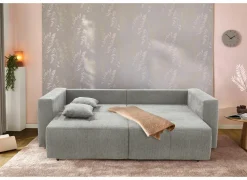 Zetel Relax Bigsofa 4-zit - stof - chenil lichtgrijs- Zetels