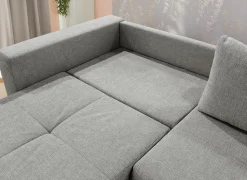 Zetel Relax Bigsofa 4-zit - stof - chenil lichtgrijs- Zetels