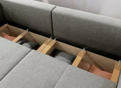 Zetel Relax Bigsofa 4-zit - stof - chenil lichtgrijs- Zetels