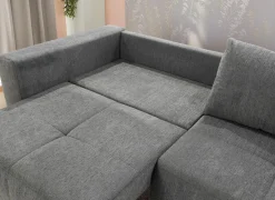 Zetels|Zetel Relax Bigsofa 4-zit - stof - chenil middengrijs