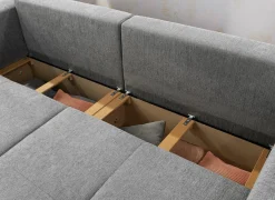 Zetels|Zetel Relax Bigsofa 4-zit - stof - chenil middengrijs