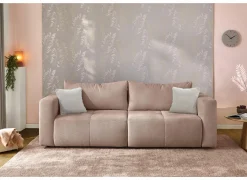 Zetels|Zetel Relax Bigsofa 4-zit - stof - rosa